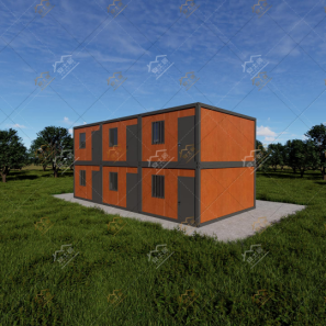  Ready Made Duplex Container House  Prefabricada PVC Villar Modular House Prefabricated Homes 