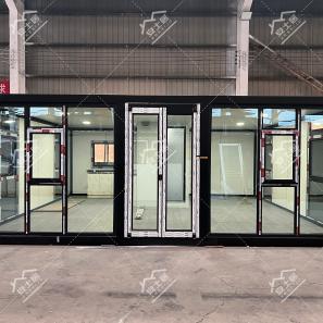 Fully Transparent Coffee Shop Available Prefab Houses Flat Modern Forest Camp Cabin 