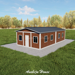 A shape 6*12 meters detachable container house 