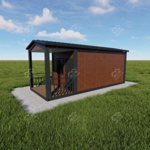 A shape blacony detachable container house